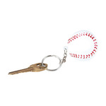 Baseball Shape Stress Ball Keychain
